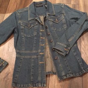 Fitted Denim Blazer